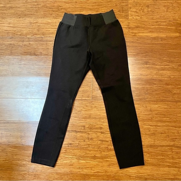White + Warren Black Ponte Pull-Up Leggings Capsule Pants. Size Women's Small - Picture 2 of 10